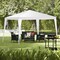 White Steel Frame Outdoor Canopy Tent 10x10ft Waterproof UV-Resistant